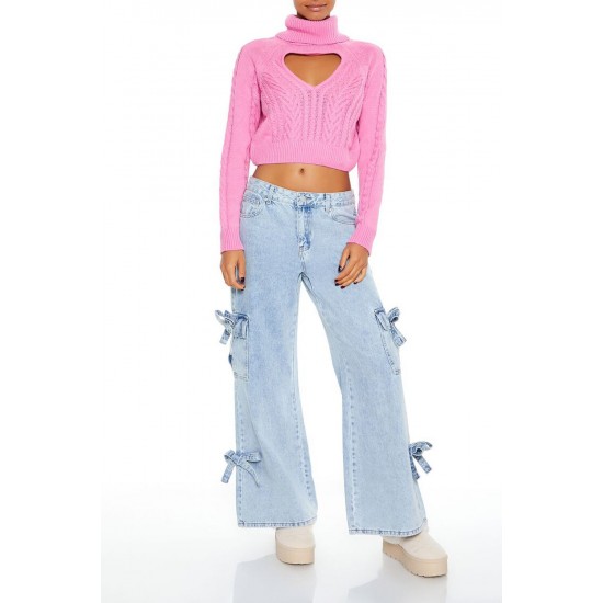 Heart Cutout Turtleneck Sweater Heart Cutout Turtleneck Sweater