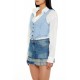 Denim Cropped Vest Denim Cropped Vest