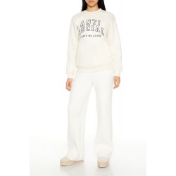 Embroidered Anti Social Pullover