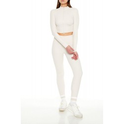 Active Cropped Zip-Up Jacket