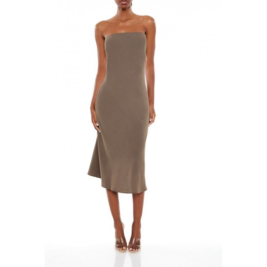 Strapless Midi Slip Dress Strapless Midi Slip Dress