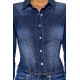 Stretch-Denim Long-Sleeve Shirt Stretch-Denim Long-Sleeve Shirt