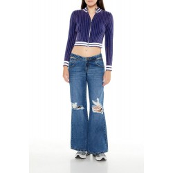 Cutout Low-Rise Baggy Jeans