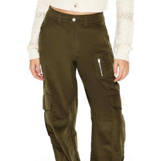 Corduroy Straight Cargo Pants Corduroy Straight Cargo Pants