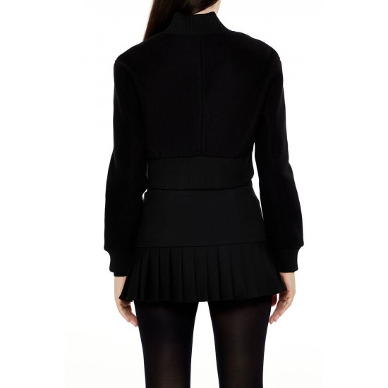 Cropped Zip-Up Bomber Jacket Cropped Zip-Up Bomber Jacket