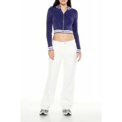 Twill Mid-Rise Pants