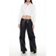 Cropped Lace-Up Shirt Cropped Lace-Up Shirt