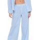 Striped Mid-Rise Wide-Leg Pants Striped Mid-Rise Wide-Leg Pants