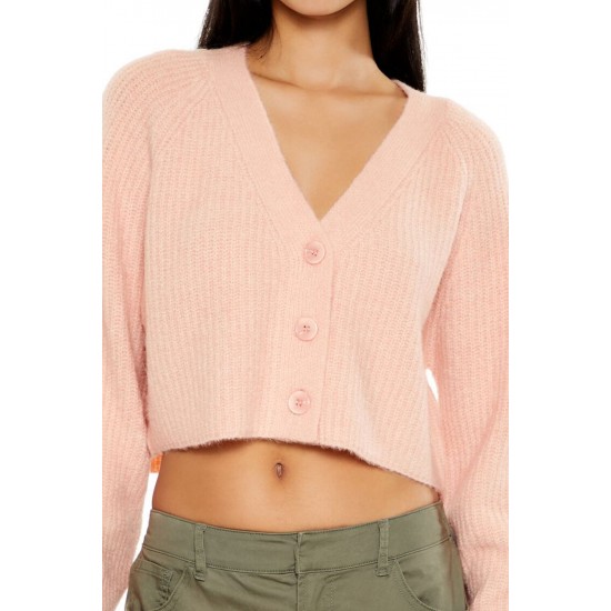 Fuzzy Ribbed Cardigan Sweater Fuzzy Ribbed Cardigan Sweater