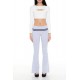 Striped Foldover Flare Leggings Striped Foldover Flare Leggings