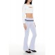 Striped Foldover Flare Leggings Striped Foldover Flare Leggings