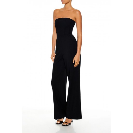 Lace-Up Strapless Jumpsuit Lace-Up Strapless Jumpsuit