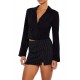 Double-Breasted Cropped Blazer Double-Breasted Cropped Blazer