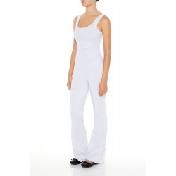 Sleeveless Flare-Leg Jumpsuit