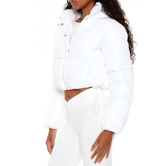 Hooded Cropped Puffer Jacket Hooded Cropped Puffer Jacket