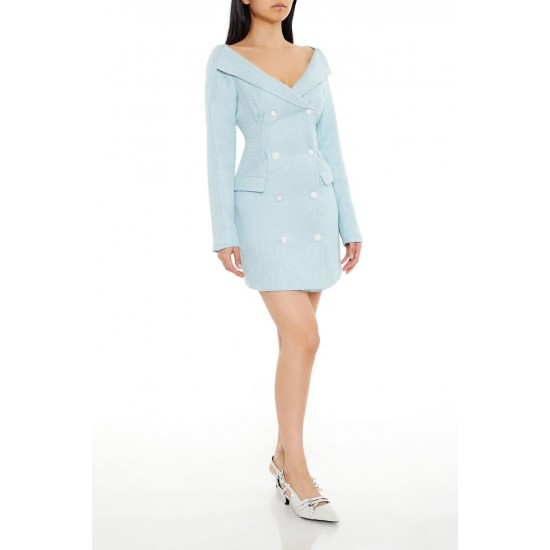 Tweed Double-Breasted Mini Dress Tweed Double-Breasted Mini Dress