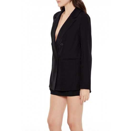 Plunging Double-Breasted Blazer Plunging Double-Breasted Blazer