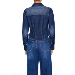 Stretch-Denim Long-Sleeve Shirt