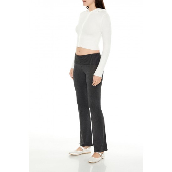 Sweater-Knit Foldover Flare Pants Sweater-Knit Foldover Flare Pants