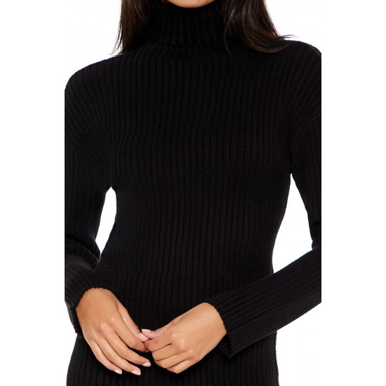 Turtleneck Mini Sweater Dress Turtleneck Mini Sweater Dress