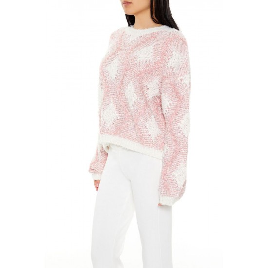Marled Diamond Knit Sweater Marled Diamond Knit Sweater