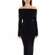Off-the-Shoulder Midi Sweater Dress Off-the-Shoulder Midi Sweater Dress