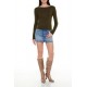Ribbed Knit Plunge-Back Top Ribbed Knit Plunge-Back Top