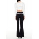 Striped Foldover Flare Leggings Striped Foldover Flare Leggings