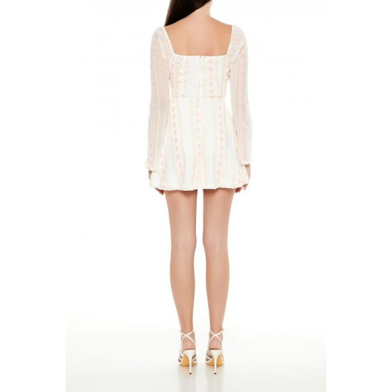 Embroidered Sweetheart Mini Dress Embroidered Sweetheart Mini Dress