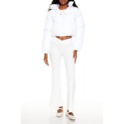 Hooded Cropped Puffer Jacket