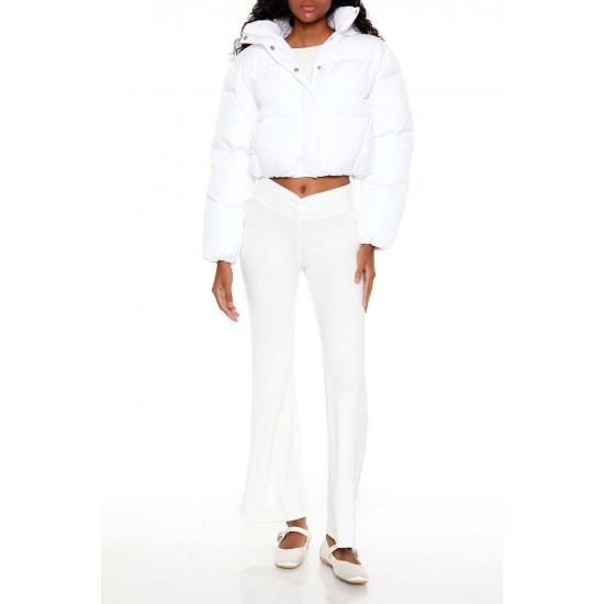 Hooded Cropped Puffer Jacket Hooded Cropped Puffer Jacket