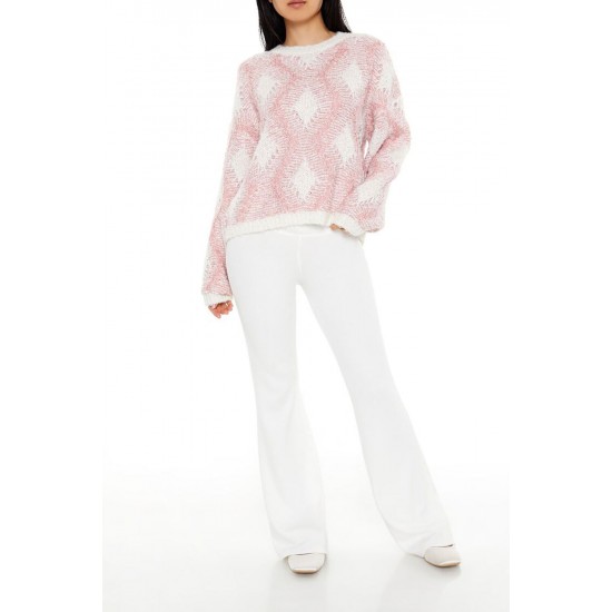 Marled Diamond Knit Sweater Marled Diamond Knit Sweater