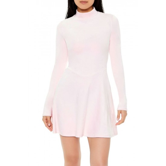 Velour Skater Mini Dress Velour Skater Mini Dress
