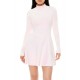 Velour Skater Mini Dress Velour Skater Mini Dress