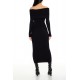 Off-the-Shoulder Midi Sweater Dress Off-the-Shoulder Midi Sweater Dress
