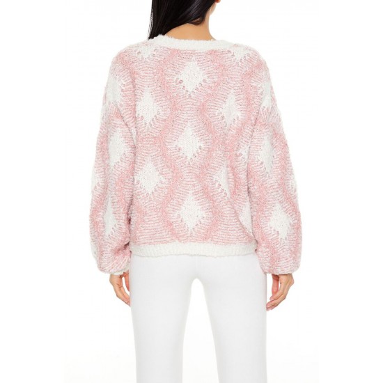 Marled Diamond Knit Sweater Marled Diamond Knit Sweater