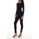 Fitted Open-Back Jumpsuit Fitted Open-Back Jumpsuit