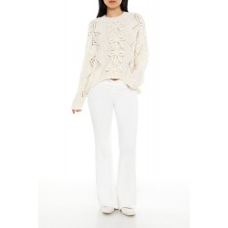 Bow Open-Knit Sweater