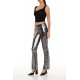 Metallic Mid-Rise Flare Leggings Metallic Mid-Rise Flare Leggings
