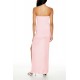 Rosette Ruffle Maxi Tube Dress Rosette Ruffle Maxi Tube Dress