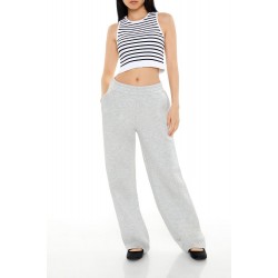 High-Rise Wide-Leg Sweatpants