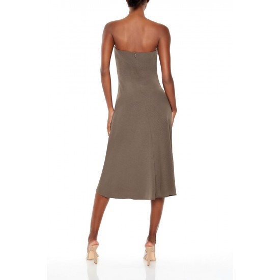 Strapless Midi Slip Dress Strapless Midi Slip Dress