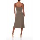 Strapless Midi Slip Dress Strapless Midi Slip Dress