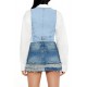 Denim Cropped Vest Denim Cropped Vest