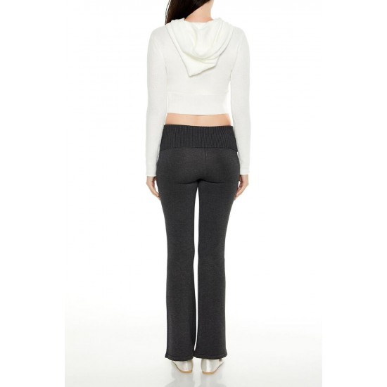 Sweater-Knit Foldover Flare Pants Sweater-Knit Foldover Flare Pants