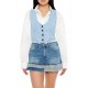 Denim Cropped Vest Denim Cropped Vest