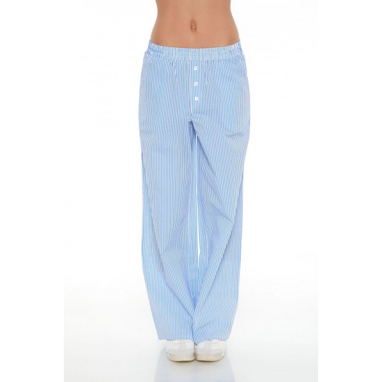 Striped Mid-Rise Wide-Leg Pants Striped Mid-Rise Wide-Leg Pants