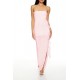 Rosette Ruffle Maxi Tube Dress Rosette Ruffle Maxi Tube Dress