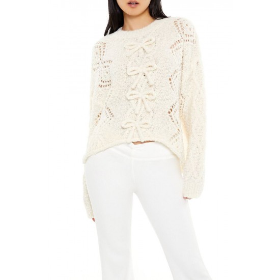 Bow Open-Knit Sweater Bow Open-Knit Sweater
