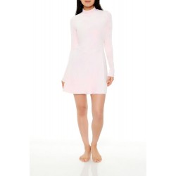 Velour Skater Mini Dress